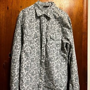 Rip curl paisley western shirt